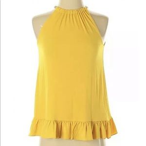 Michael Kors $88 NWT Yellow/Gold Sleeveless Top